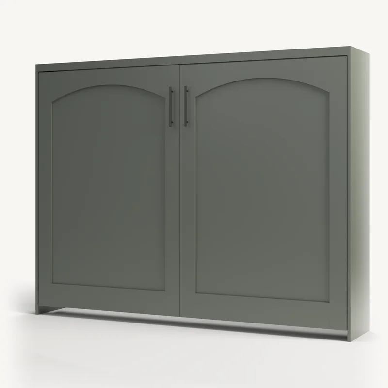 Horizontal Shaker Arch in Pewter Green