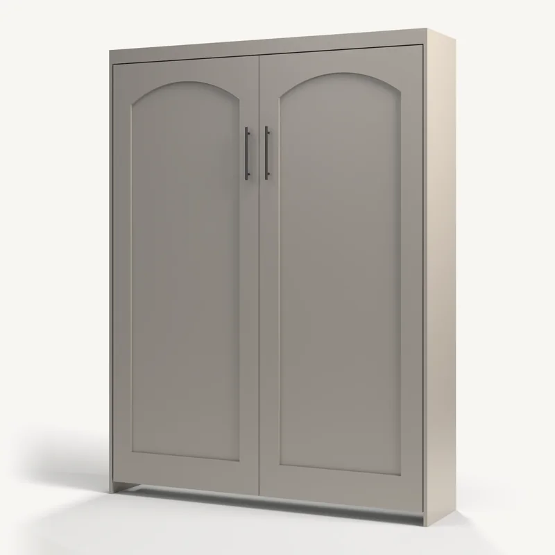 Vertical Shaker Arch Murphy bed in Dovetail