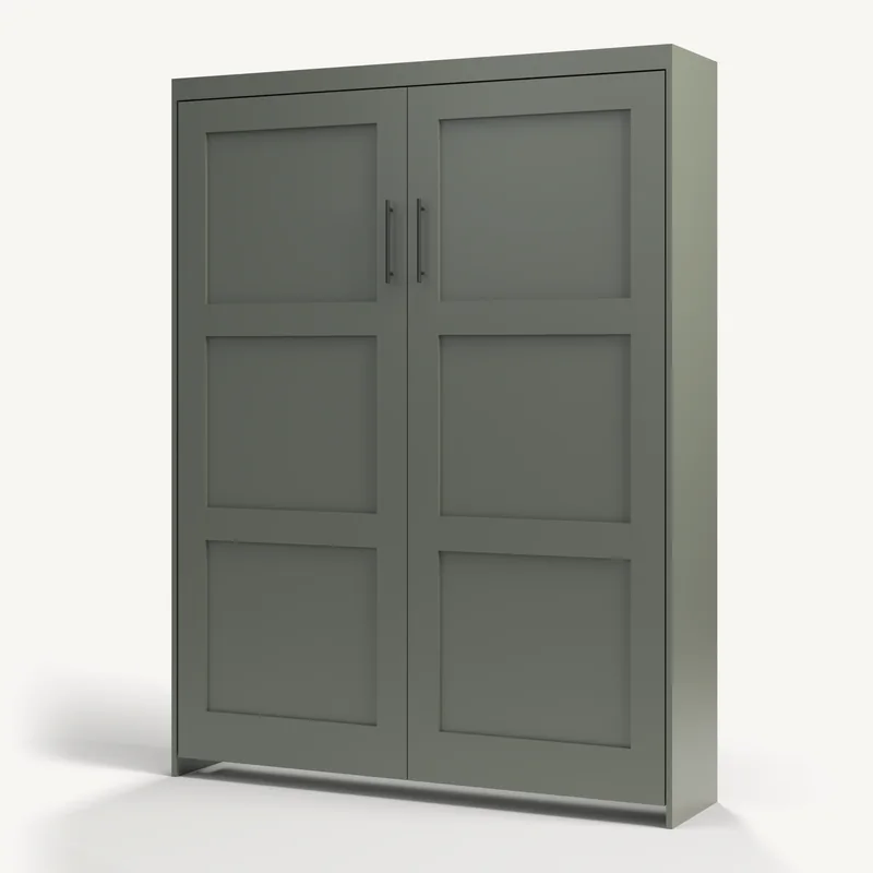 Vertical Three Panel in Pewter Green
