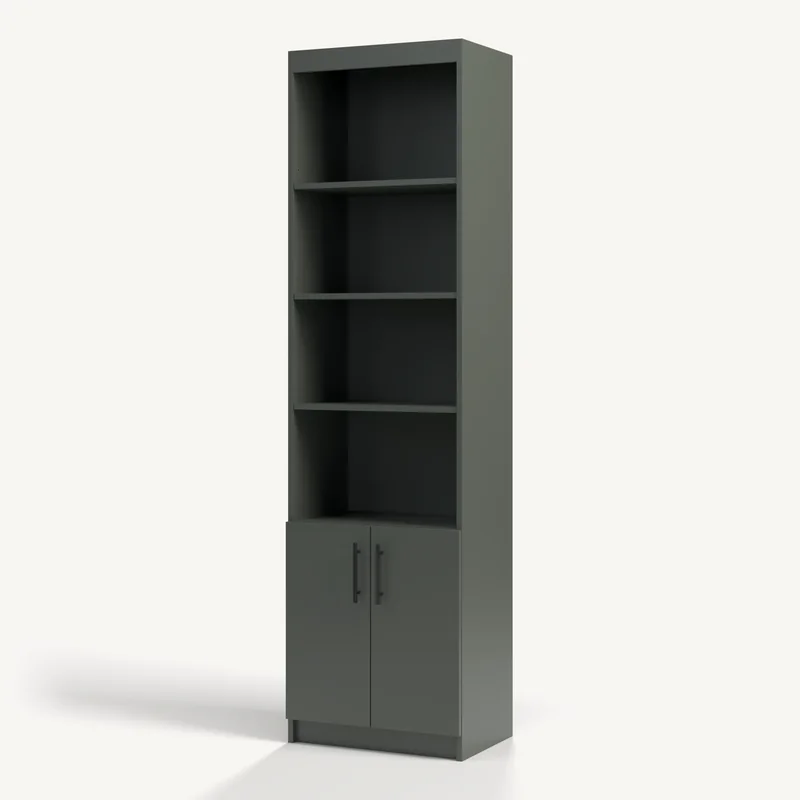 Vertical Doors in Pewter Green